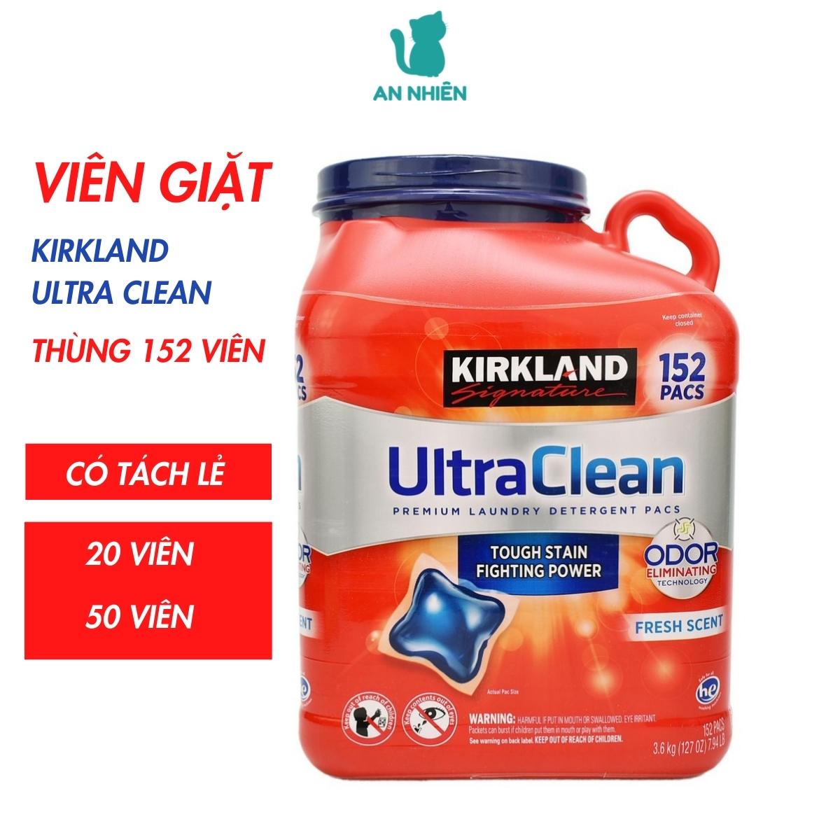 Viên giặt quần áo Kirkland Ultra Clean 152 viên Mỹ - Hàng nhập khẩu