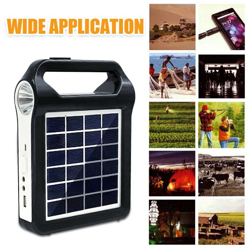 yingke Portable Solar Panel Light Solar Generator System Usb Port With Lamp Lighting