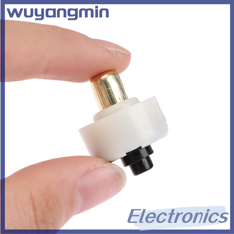 wuyangmin 2Pcs 17mm LED Flashlight Push Button Switch ON OFF Electric Torch Tail Switch
