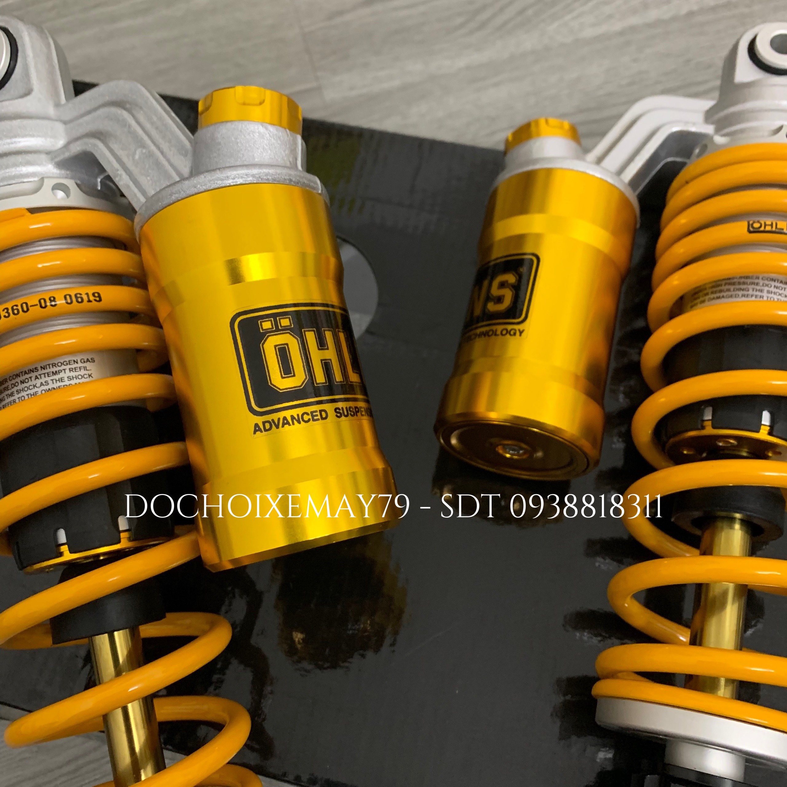 Phuộc sau Ohlins cho AB , SH Ý , PCX , NVX