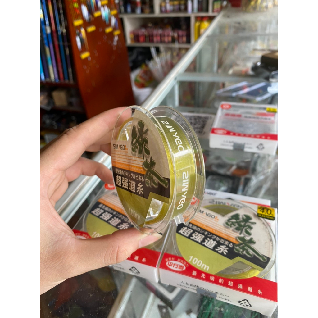 Cước câu cá, Dây trục, Cước trục Simago Trà Xanh (100m/cuộn) chính hãng