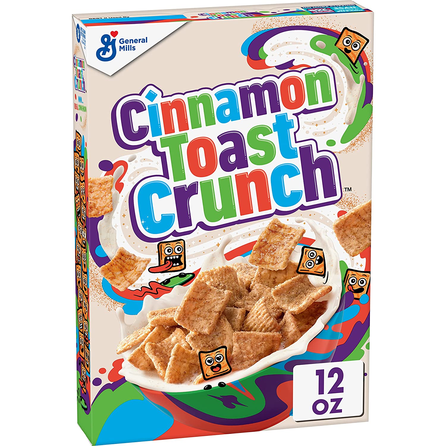 Bánh ngũ cốc vị quế Cinnamon Toast Crunch, Breakfast Cereal, Cinnamon Sugar Square