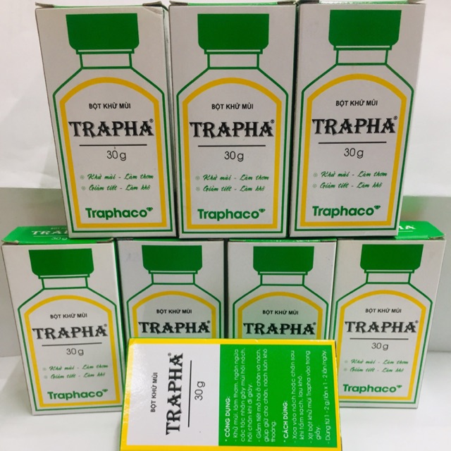 (HCM) Bột khử mùi Trapha 30g