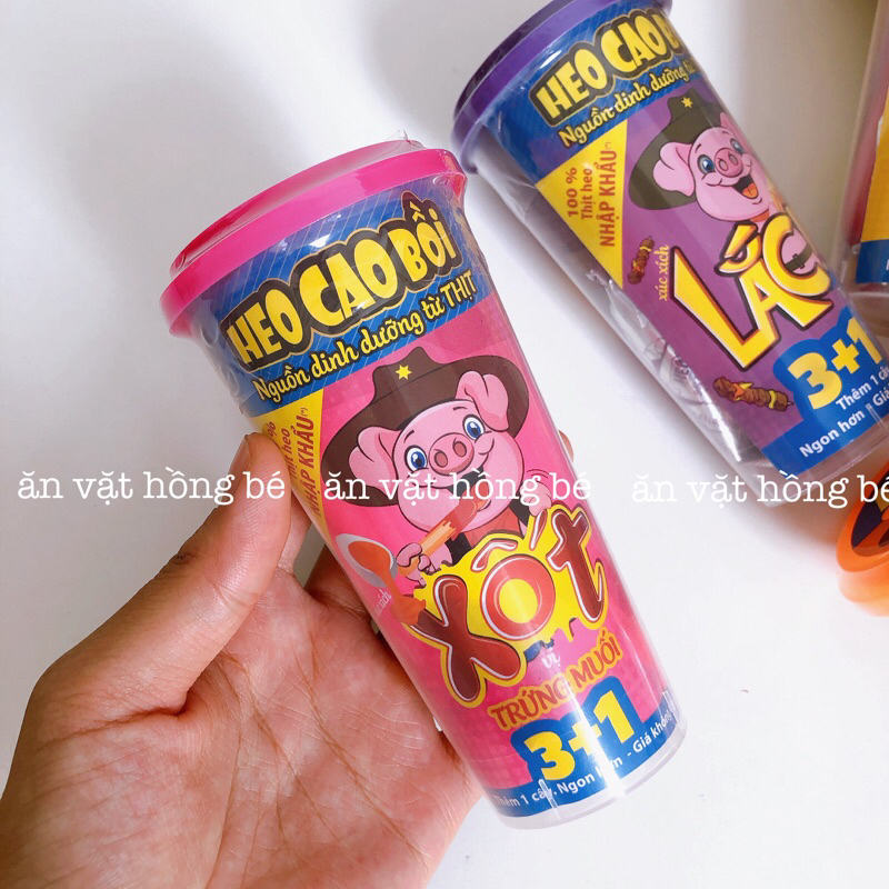 Xúc xích lắc heo cao bồi đủ 6 vị thơm ngon