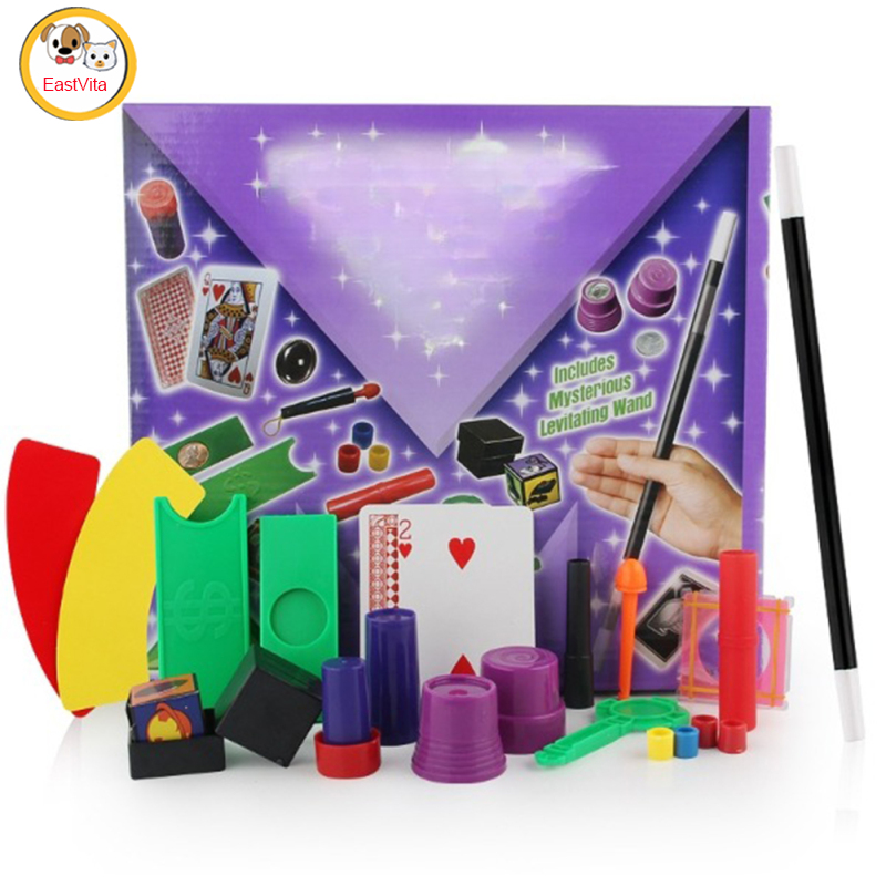 Magic Props Set For Children Close-range Stage Magic Performing Props Tricks Toys Kit For Birthday Gifts
