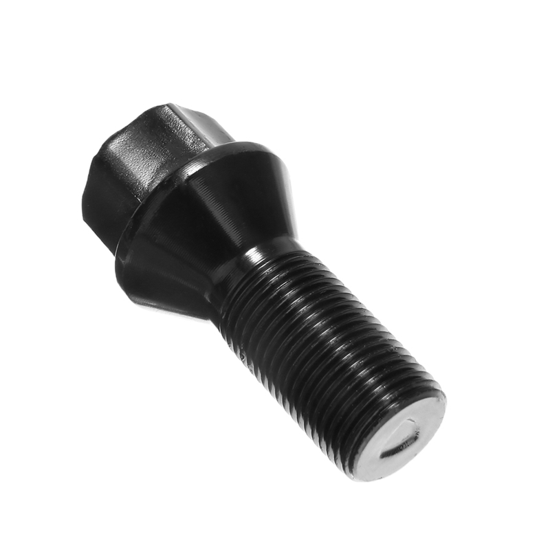 Oasis Auto-5Pcs M14 x 1.25 Black Wheel Locking Lug