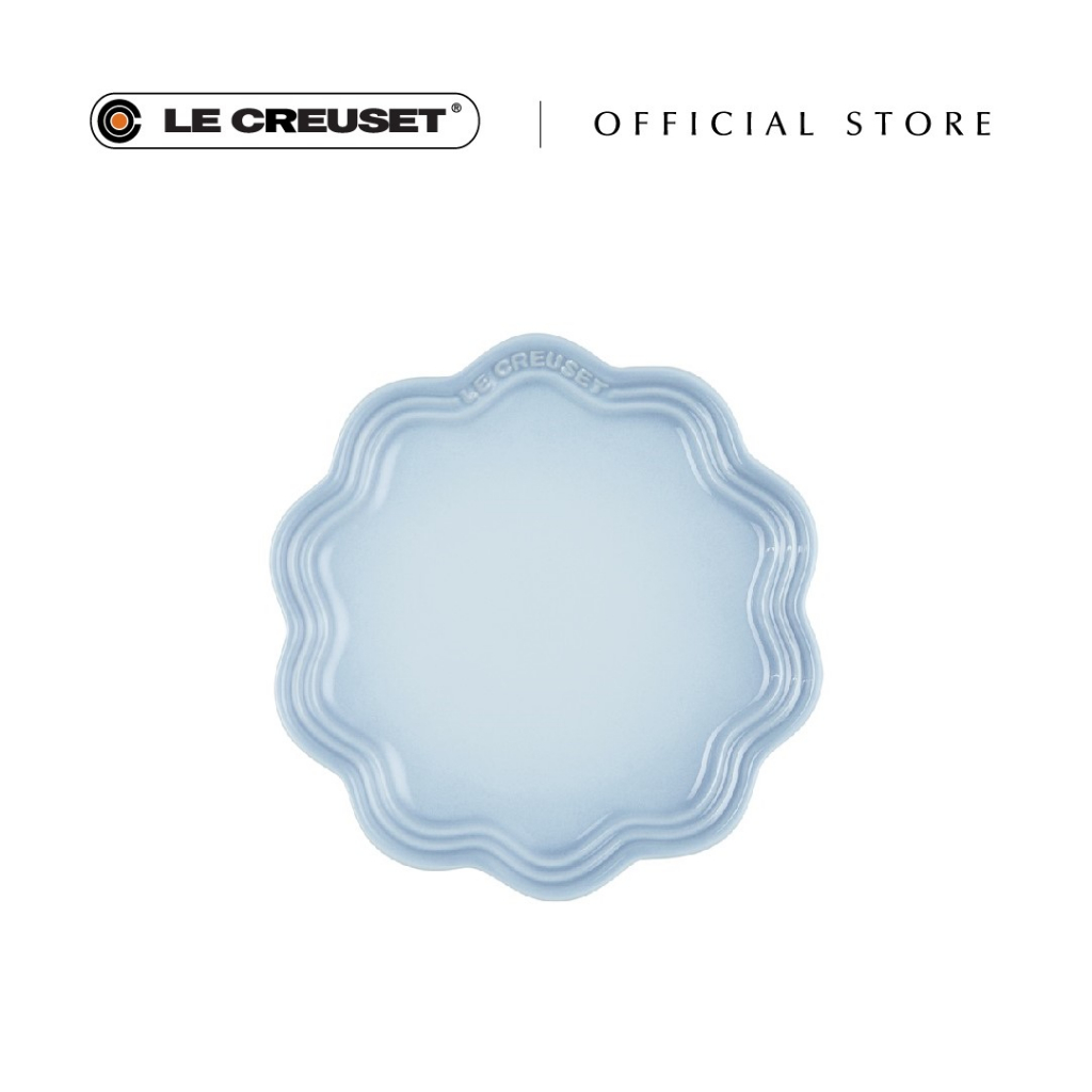 Le Creuset Stoneware Frill Plate Coastal Blue (18cm) Lazada