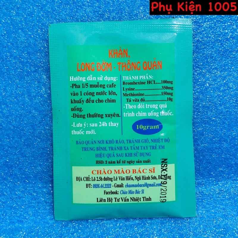 Th uốc Khàn ,Long Đờm dành cho Chim