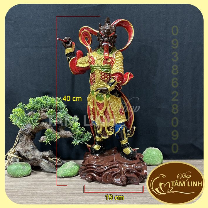 Tượng tiêu diện hộ pháp cao 40 cm