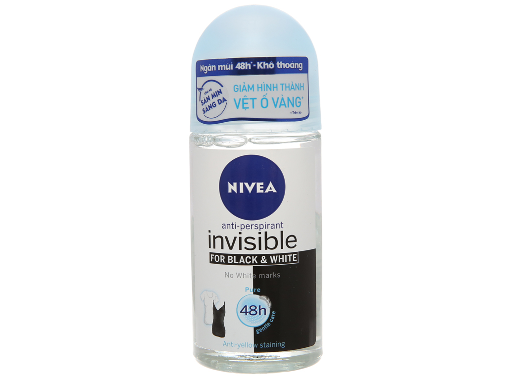 [Siêu thị WinMart] - Lăn khử mùi For Black & White Nivea 50ml