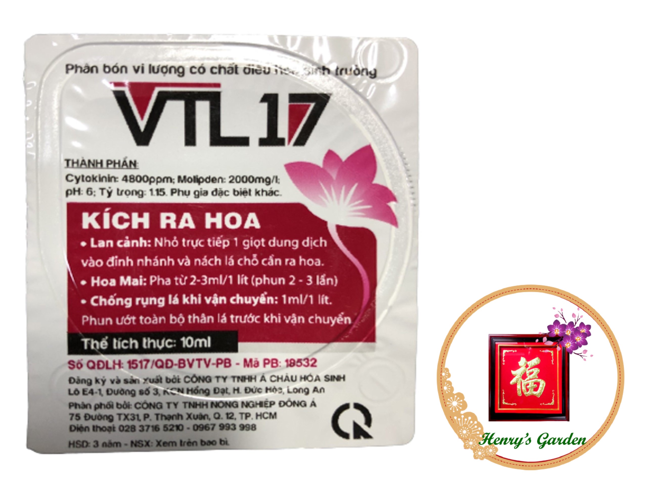 Phân bón nạp k.ích hoa vtl17 - kích ra hoa - #605a# 10ml