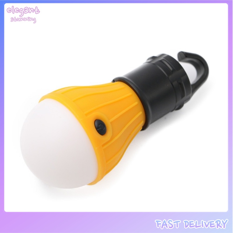 elegantstunning Mini Portable Camping Light Waterproof Tent Light Emergency Lamp Flashlight With Hanging Hook 5188