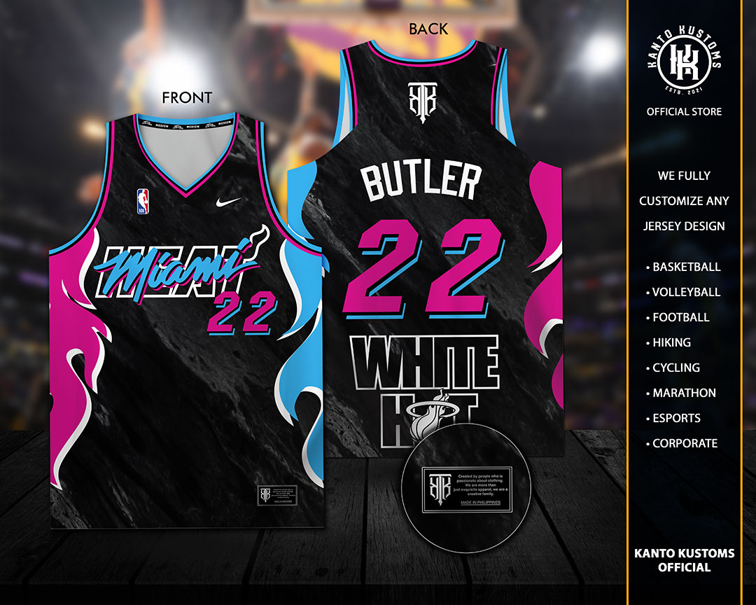 Kanto Kustoms x NBA 2022 Eastern Conference Finals "Miami Heat “Basketball Jersey Lazada PH
