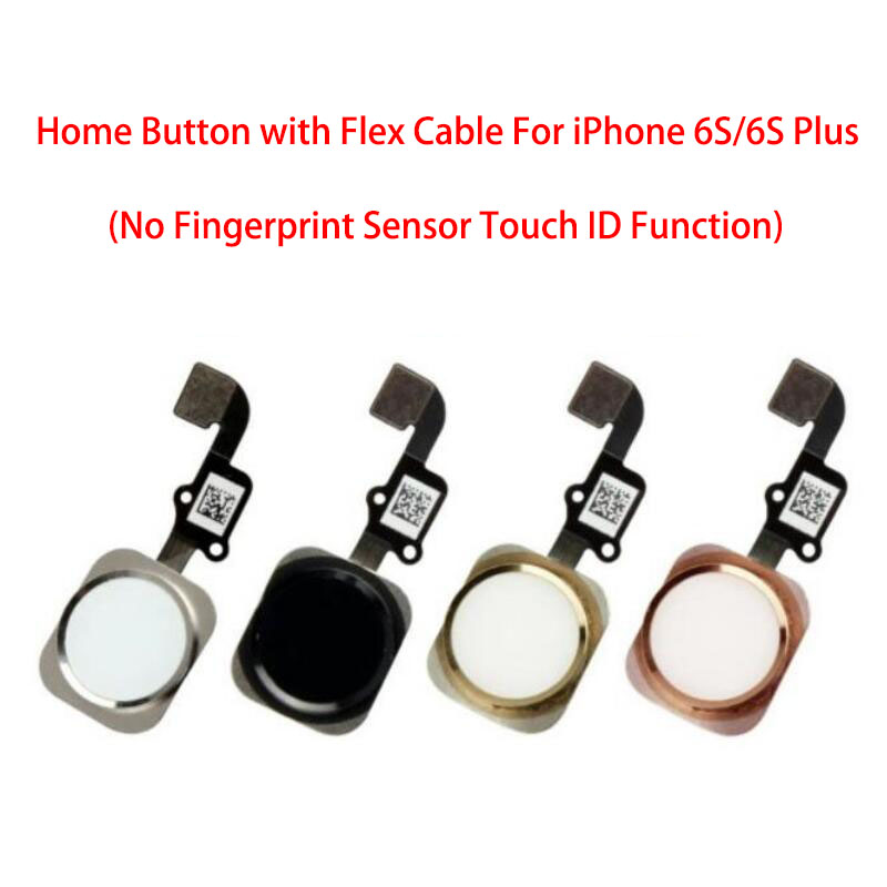 【7efc9af3】Home With Flex Cable Main Key Return Functions No Fingerprint Sensor ID For iPhone 5S 6 6S Plus. 