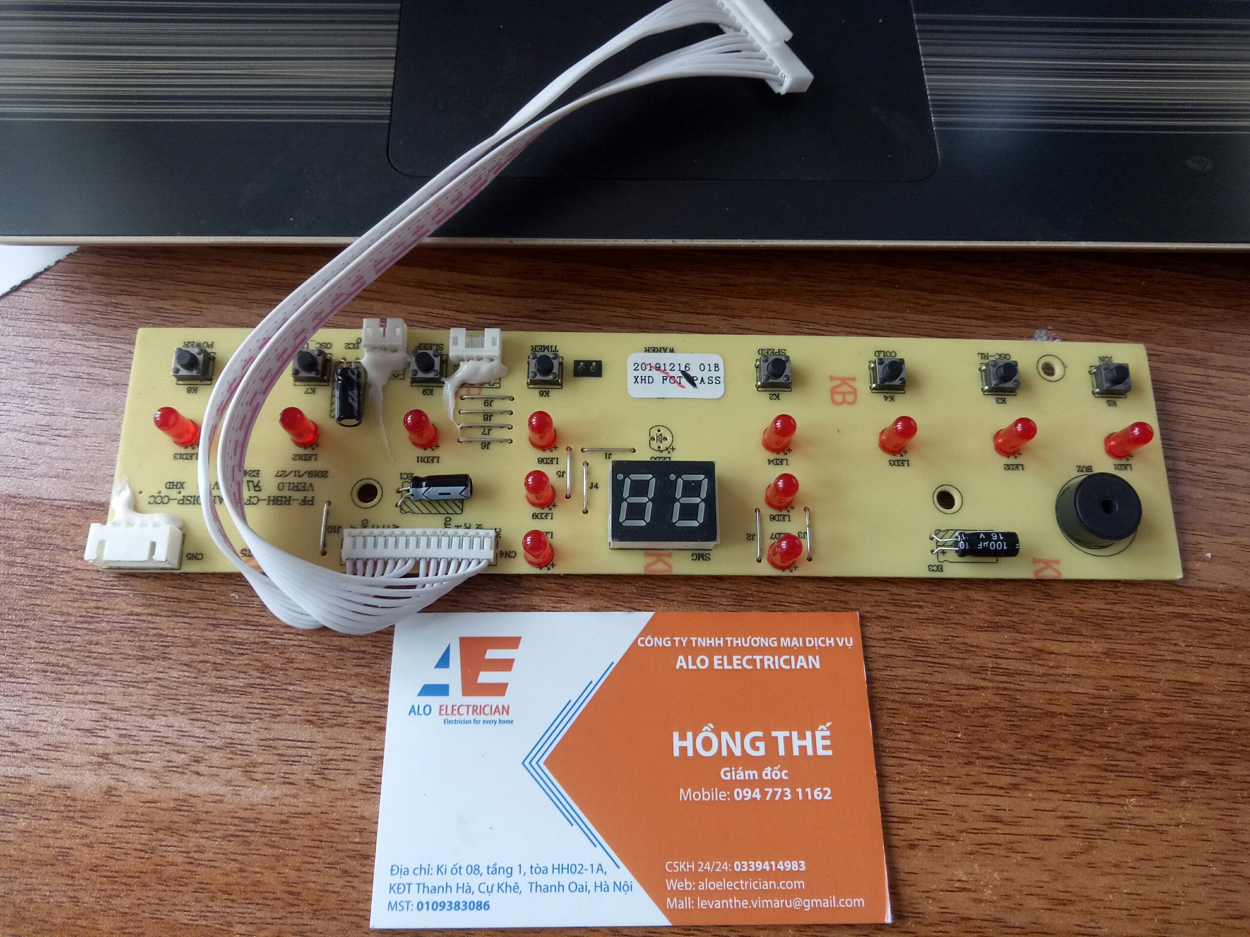 Mạch hiển thị quạt điều hòa Sunhouse SHD7720