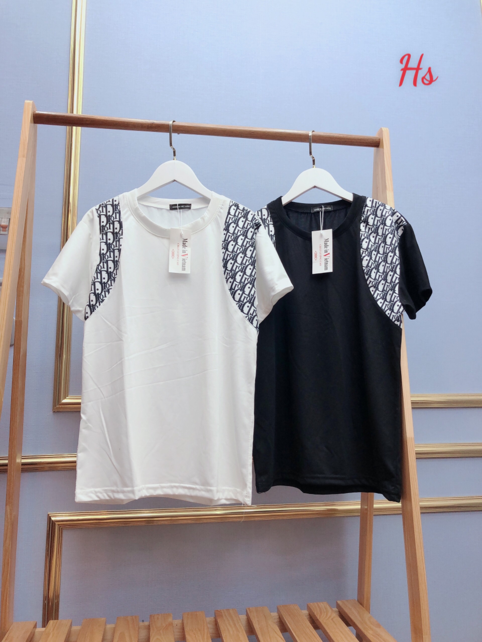 Áo Phông Phối Vai DIOR Cho NAm Nữ