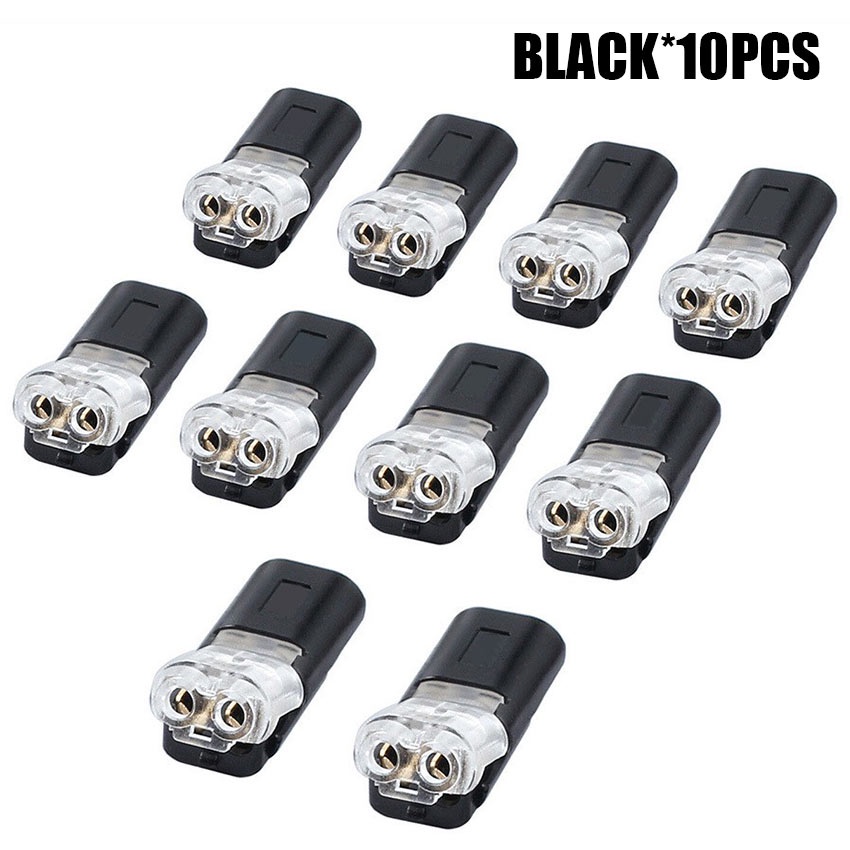 10Pcs Kabel Soket 2Pin Quick Connector Konektor Kabel Listrik Socket ...
