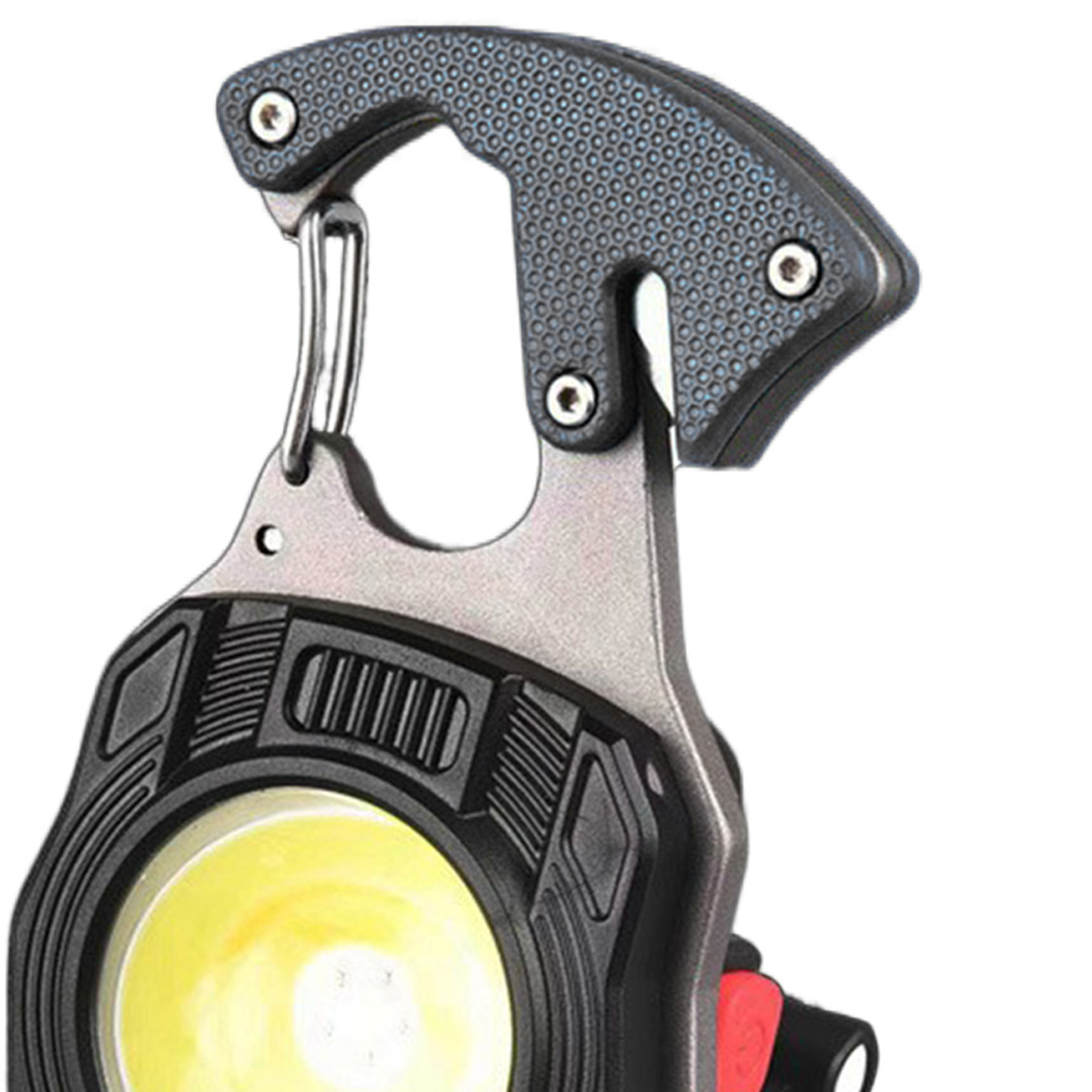 Farfi Camping Light Multifunctional Emergency Tool Rechargeable Led Keychain Work Light Super Bright Mini Flashlight with Screwdrivers Bottle Opener Portable Multifunction Lamp