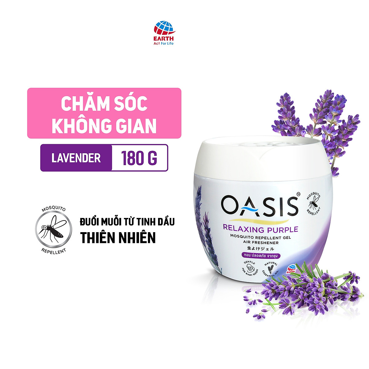 Sáp thơm phòng đuổi muỗi OASIS (Nhiều lựa chọn hương)
