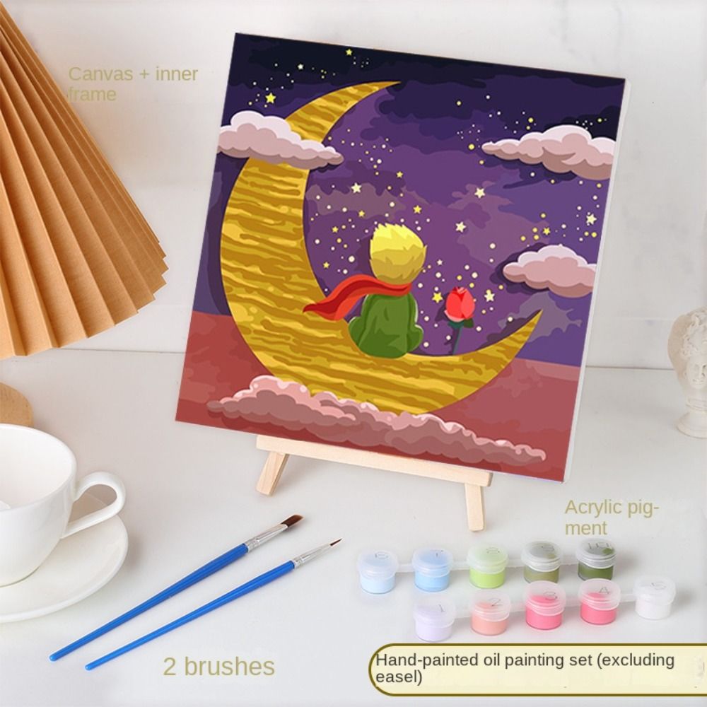 FDGFGG Doraemon DIY Digital Oil Painting Kits Kuromi My Melody Blank