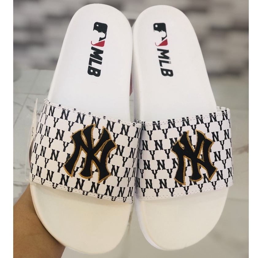 Dép MLB quai ngang nam nữ cao cấp full bill, box