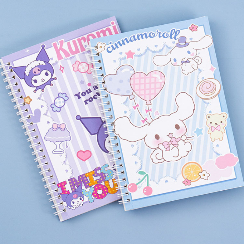 Kawaii%20Sanrio%20Kuromi%20Coil%20Notebook%20A5%20Notebook%20Exercise%20Book%20Girls%20Cute%20Stationery%20Cinnamoroll%20Learning%20Stationery%20Notepad%20Diary%20-%20Image%203