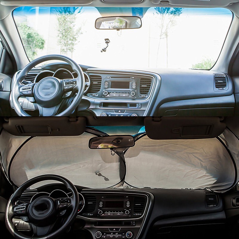 【Overauto】 Car Windshield Sun Shade Folding Front Window Anti-UV Exterior Termal Conductor