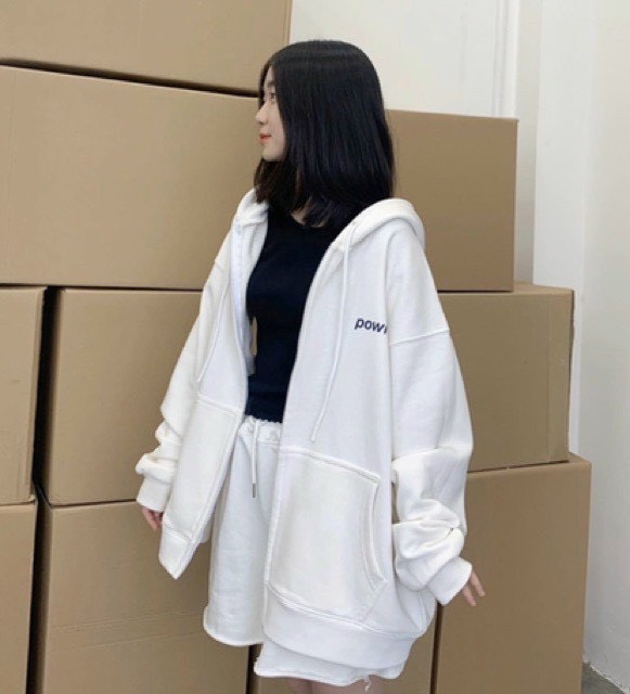 ÁO KHOÁC NỈ DÂY KÉO POWR IN 3D SIÊU HOT