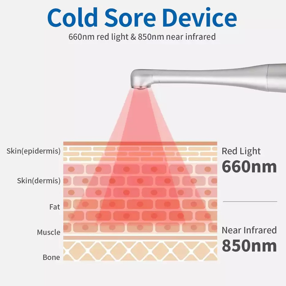 cold sore infrared light