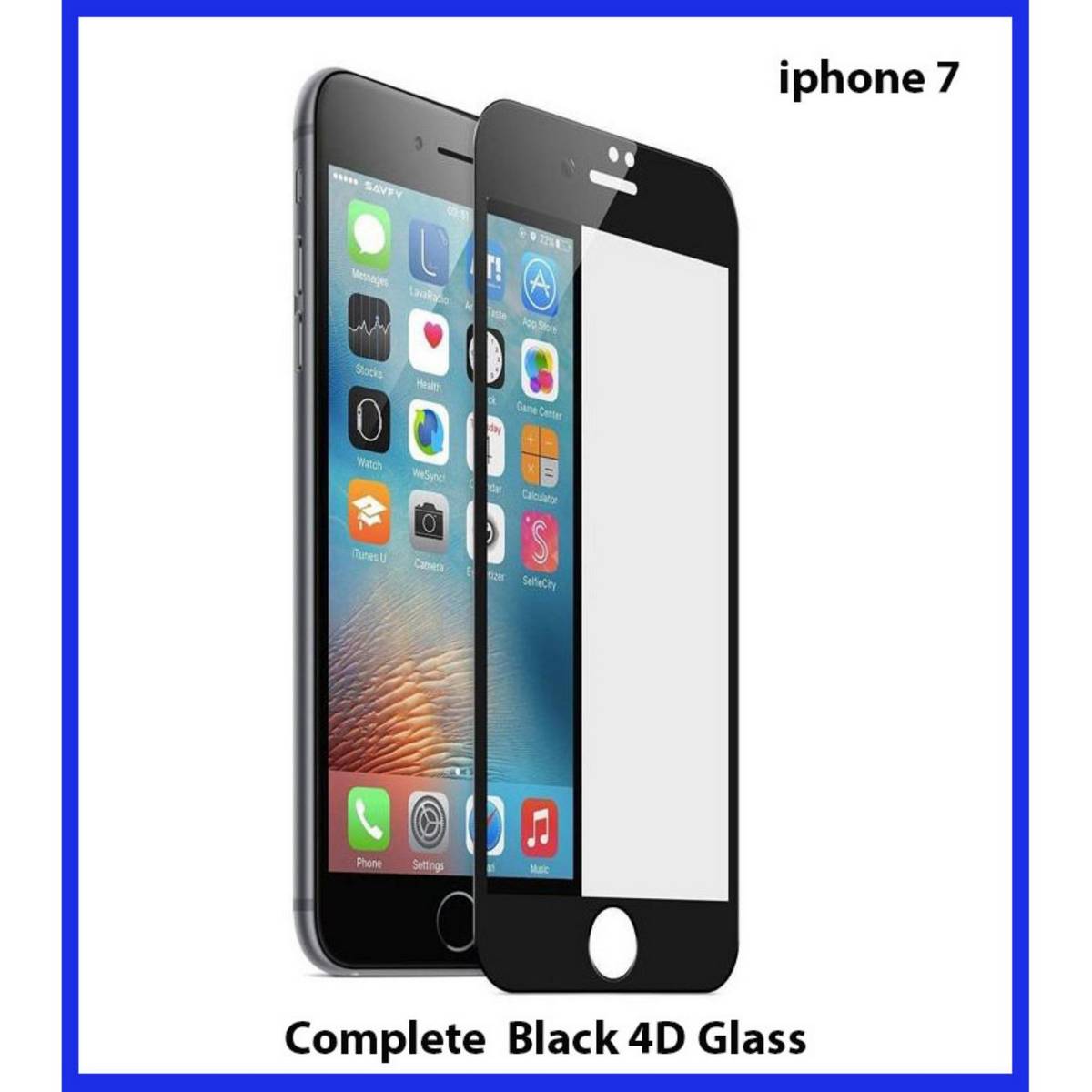 Apple iPhone 7 Full Black 9D|5D|6D|10D|11D|21D Tempered Glass Screen Protector Full Glue Edge To Edge For iPhone 7