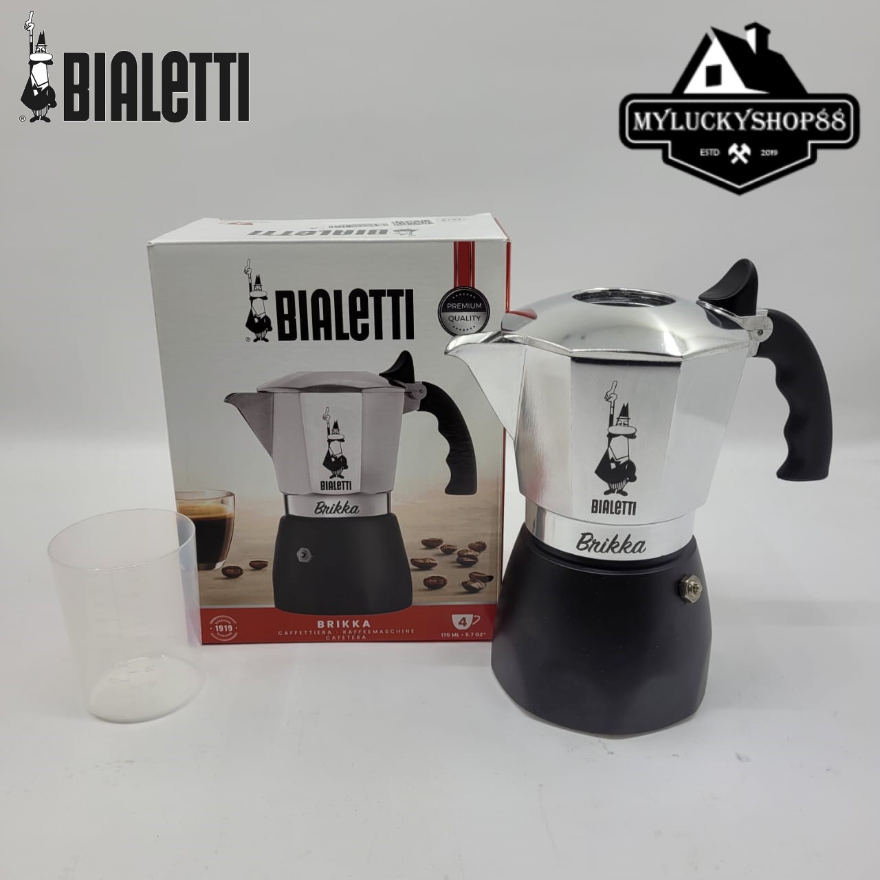 Bialetti Brikka Espresso Maker 4 Cups 