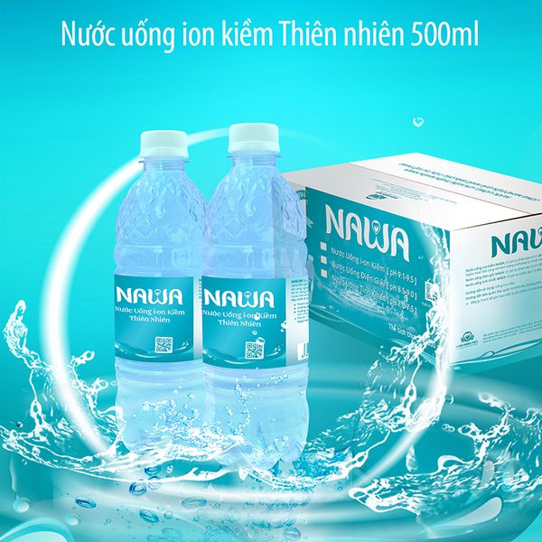 Nước i-on kiềm thiên nhiên NAWA 500ml