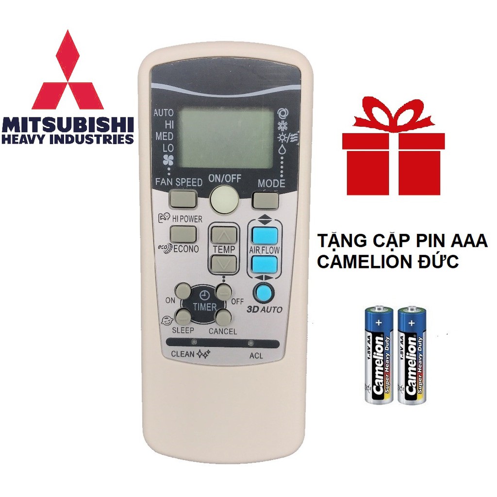 Remote máy lạnh mitsubishi heavy rkx502a001 3d auto - điều khiển điều hòa mitsubishi heavy rkx502a001 3d
