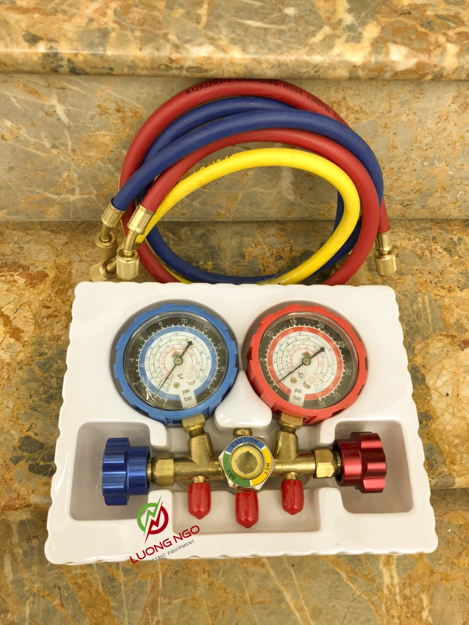 Bộ đồng hồ Gas đôi HONGSEN HS-536C