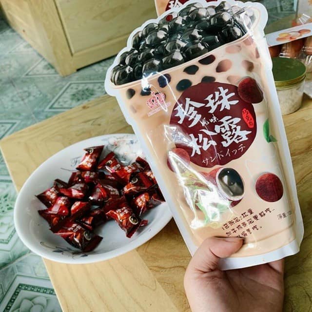 1 gói 120g kẹo trà sữa trân châu đường đen