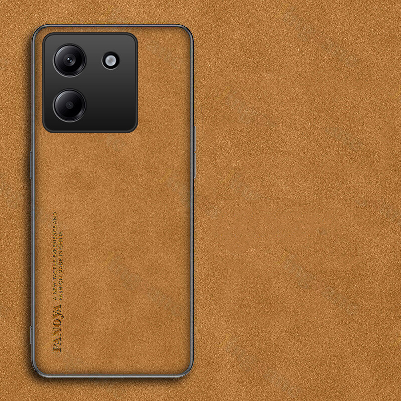 Phone cover Xiaomi Poco M7 Pro Back case Frosted Soft Vintage Leather Anti Drop For Xiaomi Poco M7 Pro 5G Phone cases.
