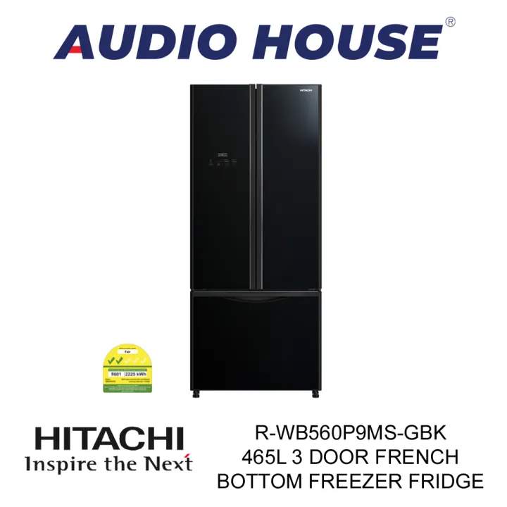 Bulky Hitachi R Wb560p9ms Gbk 465l 3 Door French Bottom Freezer Fridge 1 Year Hitachi Warranty Pre Order Lazada Singapore