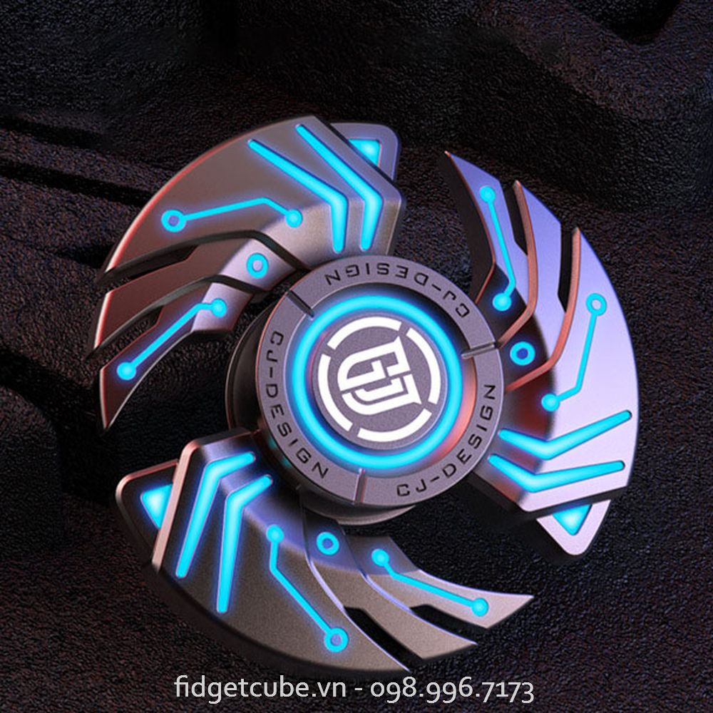 Con Quay Kim Loại Spinner Dạ Quang Cao Cấp