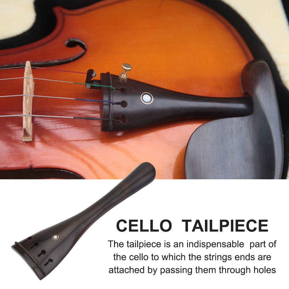 Cello Tailpiece Classic Ebony Wood Tailpiece for 3/4 4/4 Cello Musical Instruments Parts