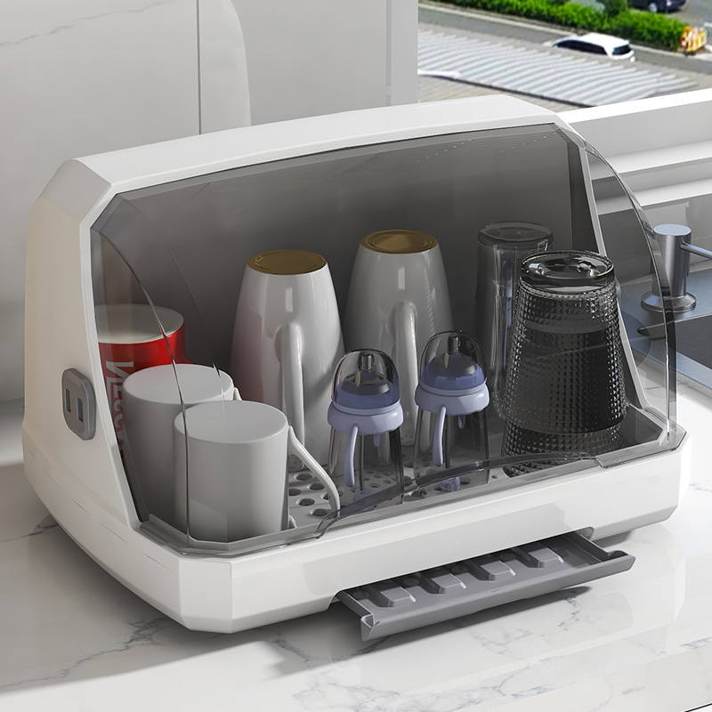 YONUO  cup hộp lưu trữ Kệ nhựa chống bụi cốc thủy tinh tách trà khay Tabletop cốc nước hộp lưu trữ ngăn để cốc cống