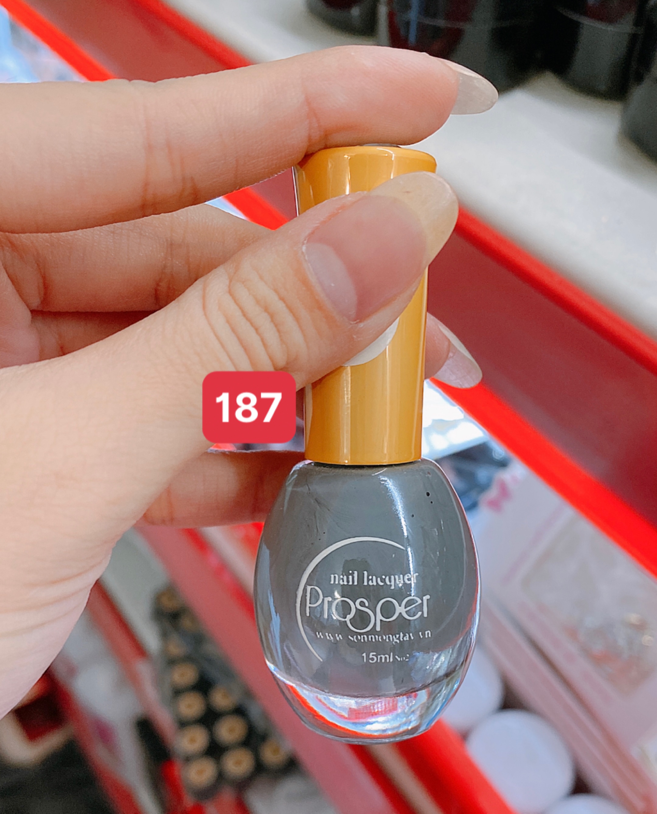 [ Sơn thường ] Sơn móng tay Prosper 15ml, bóng bền màu, mau khô - Mini Nails