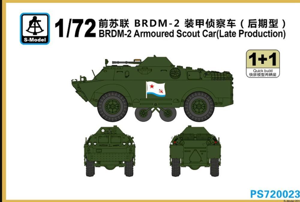 default S-Model 1/72 PS720023 N BRDM-2 Armoured Scout Car (1+1)