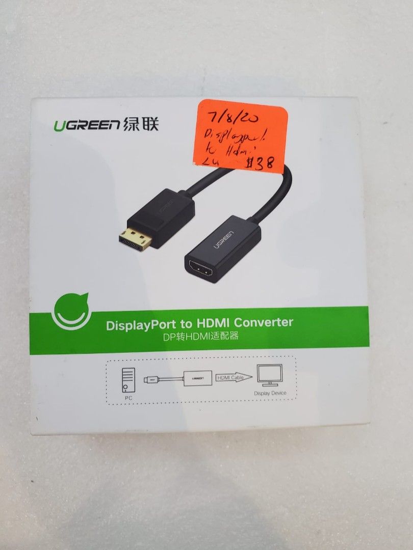 UGreen DisplayPort Male To HDMI Female Converter 1080p 40362 | Lazada ...