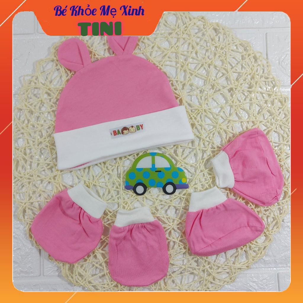 Bộ nón vớ thun cao cấp cho bé sơ sinh