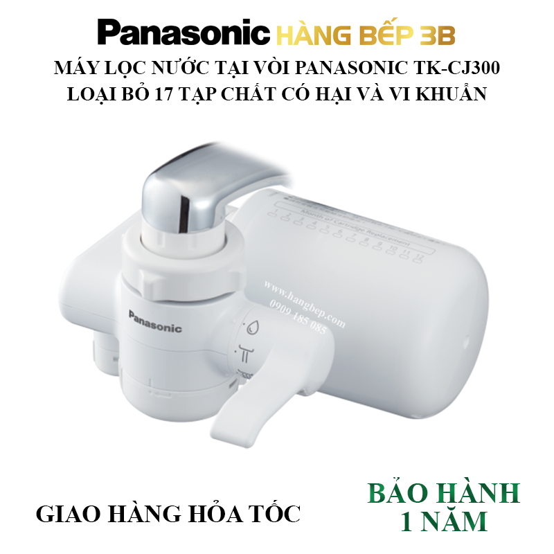 Máy lọc nước tại vòi panasonic tk-cj300-zvn/ tk-cj600-zvn - hàng bếp 3b
