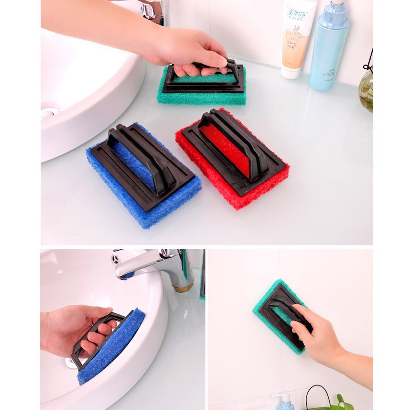 Dụng cụ chà rửa, vệ sinh nhà cửa ,Cước chà rửa đa năng,cước rửa xoong nồi có tay cầm tiện lợi GD006
