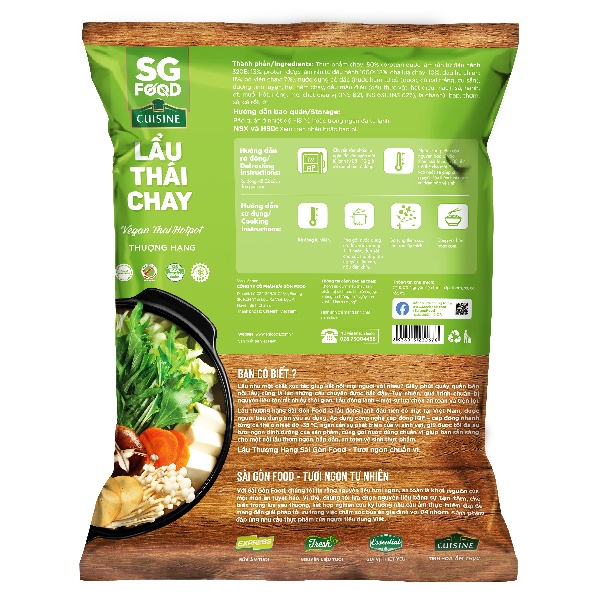 Lẩu Thái chay SG Food 500g