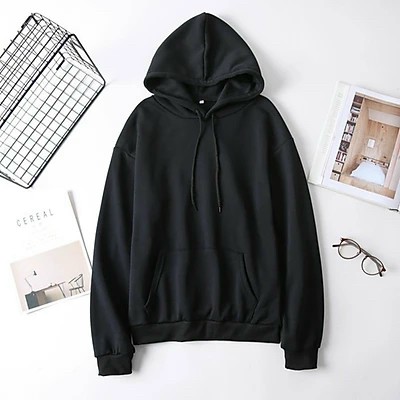 Áo hoodie phôi trơn có nón,chất nỉ ngoại màu đậm form rộng thoáng mát hàng chất lượng cao