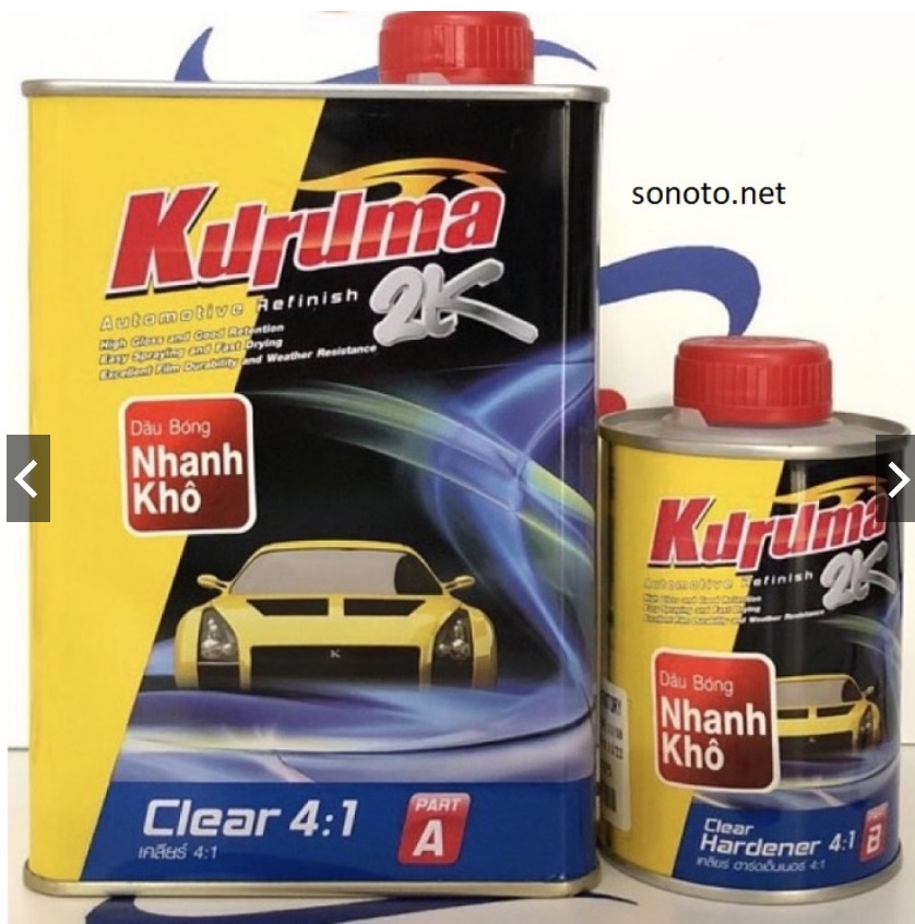 Dầu bóng 2K Kuruma sơn oto xe máy