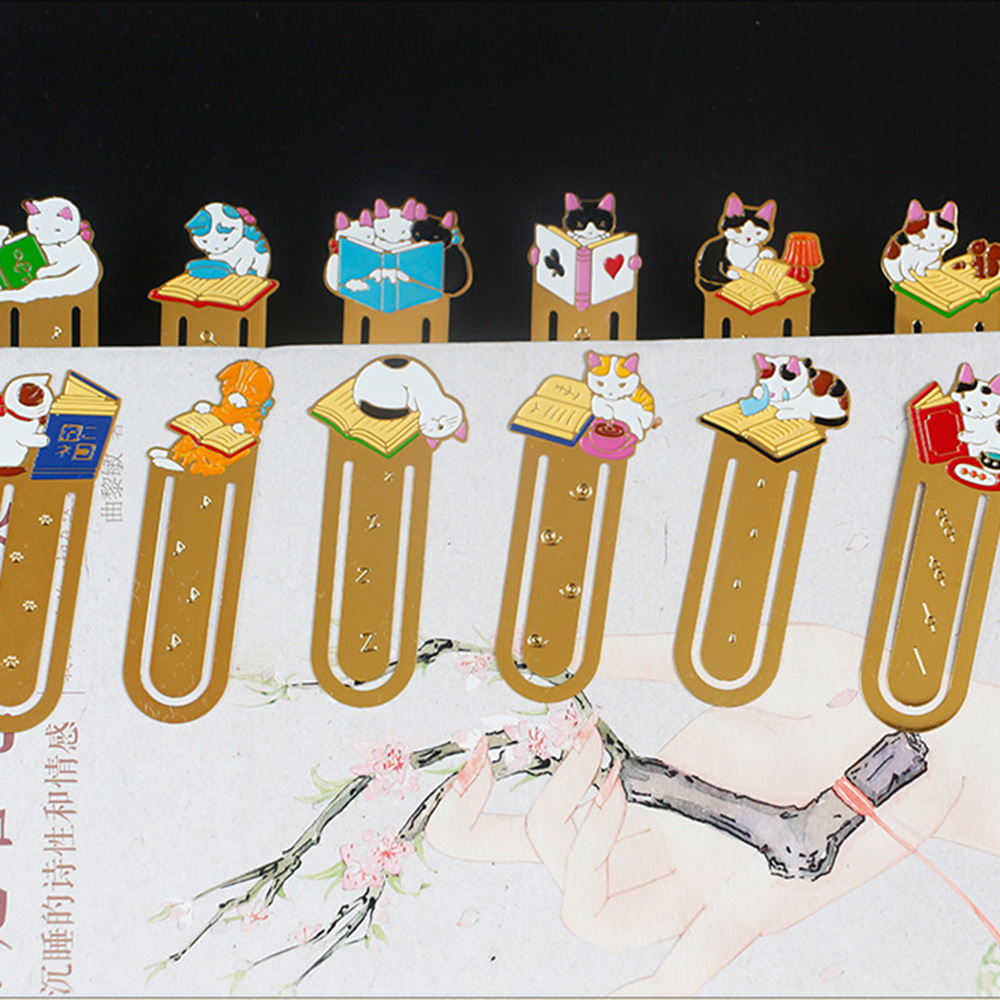 %E3%80%90SkinHorizon%E3%80%91Cat%20Metal%20Bookmarks%20Creative%20Paper%20Page%20Holder%20Student%20Reading%20Index%20Divider%20Stationery%20Book%20Clips%20-%20Image%205